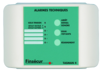 Coffret d'alarmes techniques 2 entrées contacts sec NO/NF - Alimentation 220 v et pile 9 v Sortie alimentée et sortie report de synthèse