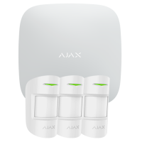 Ajax - Système d'alarme sans fil GPRS / LAN - Protocole Jeweller 868MHz - Kit composé de: AJA-HUB-W et 3 PIR AJA-MOTIONPROTECT-W