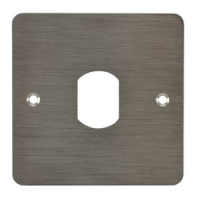 Plaque acier inoxydable 80 x 80 mm avec percage tête vigik / t25