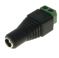 Connecteur dalimentation femelle/bornier pour caméra 12V